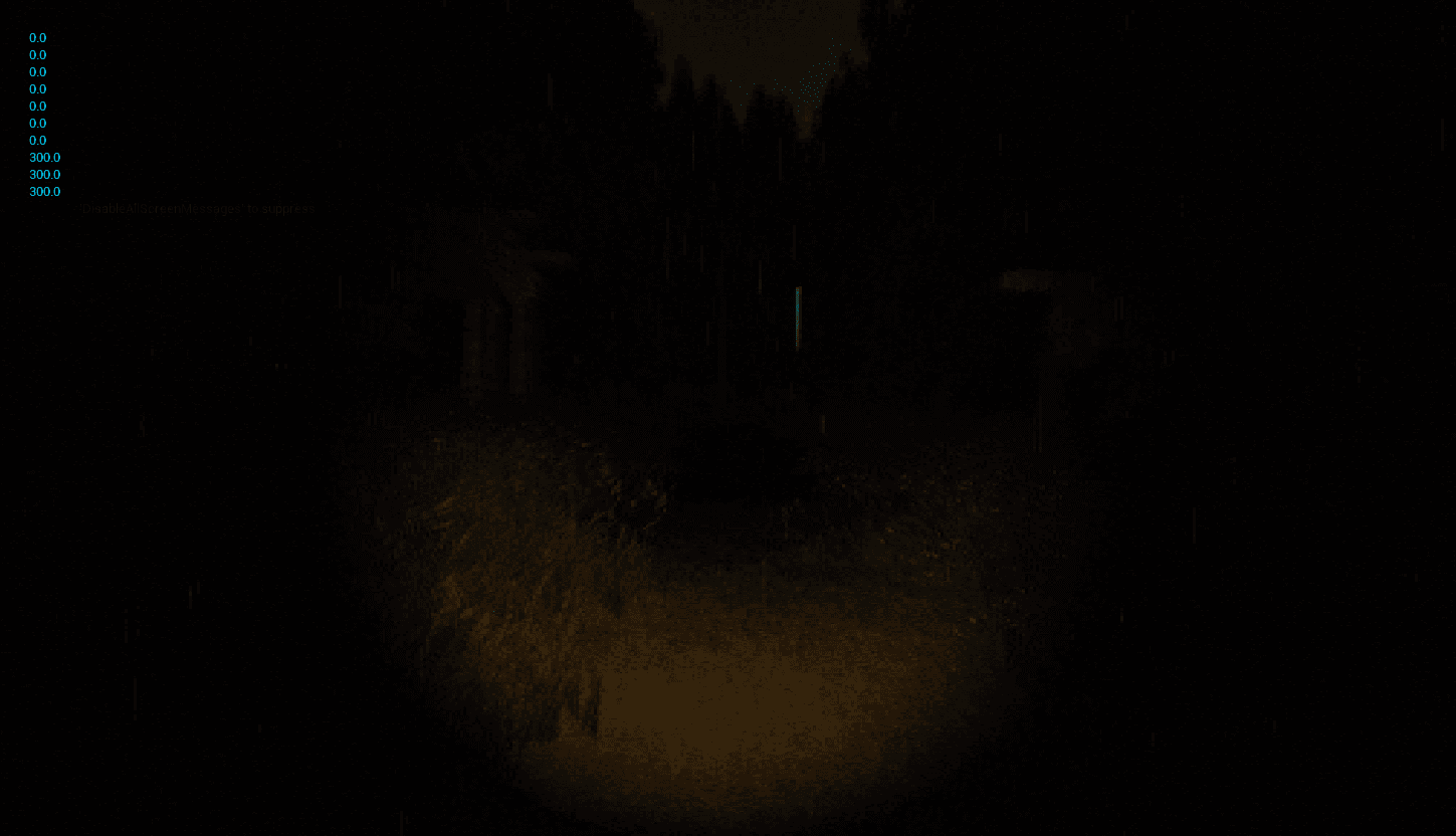 Low-poly countryside environment at dusk