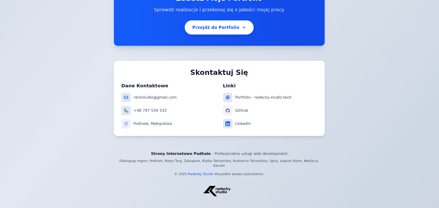 WebPodhale services section screenshot